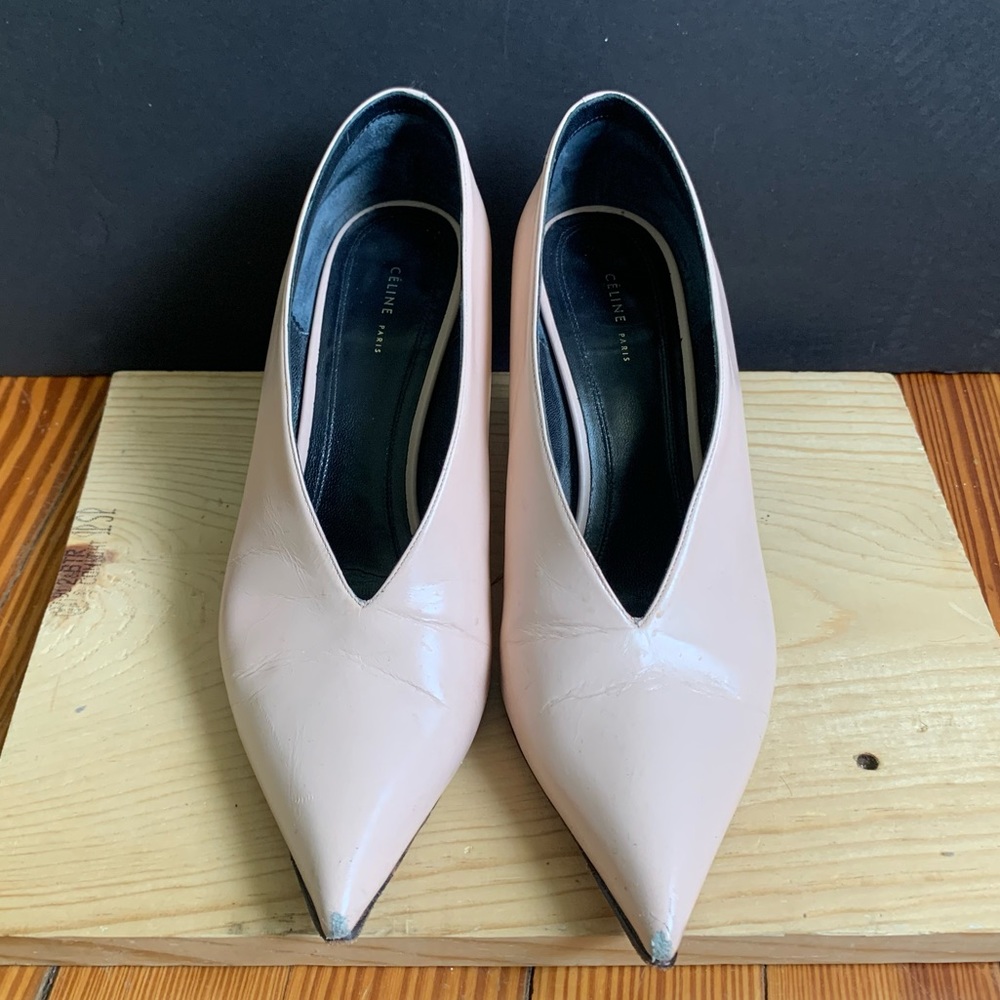Celine Paris Shoes Pink Kitten Heels